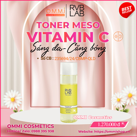 RVB LAB – Toner HYALU C+ (200ml) - Cân bằng độ ẩm, làm da rạng rỡ và căng mướt