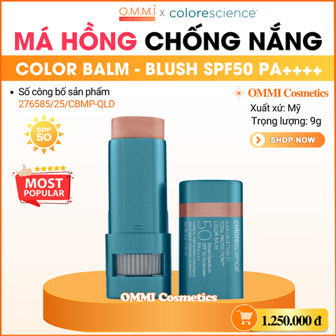 Colorescience – Má hồng chống nắng đa năng COLOR BALM #Blush (SPF50 PA++++ 9g)