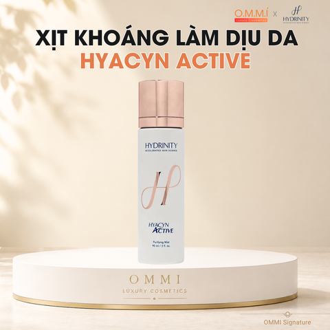 HYDRINITY – HYACYN ACTIVE – Xịt khoáng HOCl hỗ trợ làm dịu & cân bằng da (90 ml)