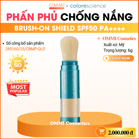Colorescience – Phấn phủ chống nắng toàn diện BRUSH-ON SHIELD #Fair (SPF50 PA++++ 6g)