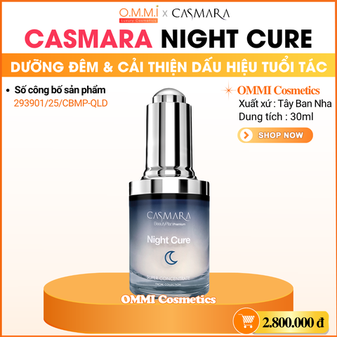 CASMARA – Night Cure - Tinh chất chăm sóc da ban đêm, hỗ trợ cải thiện dấu hiệu tuổi tác (30ml)