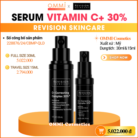 REVISION SKINCARE - SERUM VITAMIN C+ CORRECTING COMPLEX 30% - Tinh chất dưỡng sáng & đều màu da (30ml)