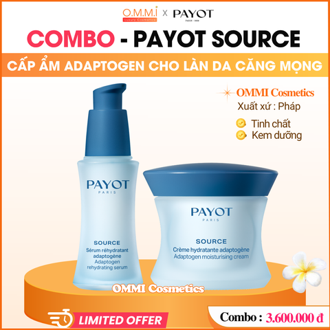 [Combo] PAYOT – SOURCE Adaptogen Hydration Ritual - Combo cấp ẩm Adaptogen cho làn da căng mọng