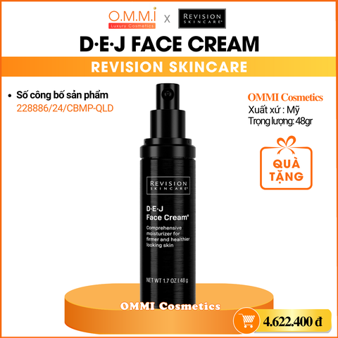 REVISION - D·E·J FACE CREAM - Kem dưỡng trẻ hóa và phục hồi da, giúp săn chắc da, sáng da, giảm nếp nhăn (48gr)