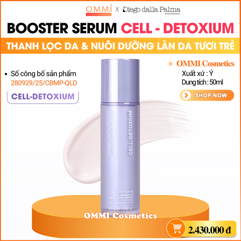 Diego Dalla Palma - CELL DETOXIUM Booster Serum - Tinh chất hỗ trợ thanh lọc da & duy trì vẻ tươi trẻ của làn da (50ml)
