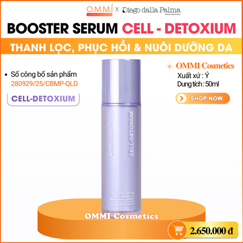 Diego Dalla Palma - CELL DETOXIUM Booster Serum - Tinh chất tăng cường thanh lọc & phục hồi, giúp làn da trông mịn màng và tươi trẻ hơn (50ml)