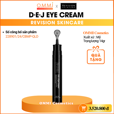 REVISION - D·E·J EYE CREAM - Kem dưỡng mắt giúp trẻ hóa, giảm nếp nhăn và quầng thâm mắt (14gr)