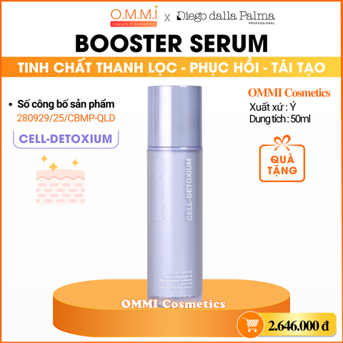 Diego Dalla Palma - CELL DETOXIUM Booster Serum - Tinh chất tăng cường thanh lọc, phục hồi & tái tạo, giúp làn da trông mịn màng và tươi trẻ hơn (50ml)