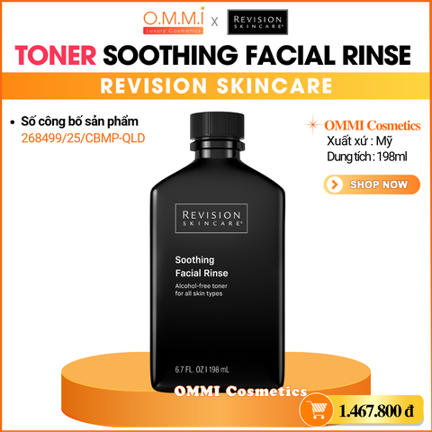 REVISION SKINCARE - SOOTHING FACIAL RINSE TONER - Toner cấp ẩm, làm dịu và cân bằng da (198ml)