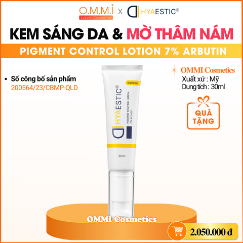 HYAESTIC - Kem dưỡng sáng da, hỗ trợ làm mờ thâm nám 7% Arbutin (30ml)