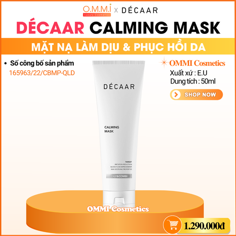 DECAAR - CALMING MASK (50ml) - Mặt nạ làm dịu da, hỗ trợ phục hồi và cân bằng độ ẩm
