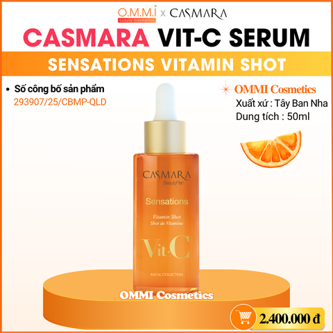 CASMARA – Vit-C Sensations Vitamin Shot - Serum Vitamin C hỗ trợ dưỡng sáng da (50ml)