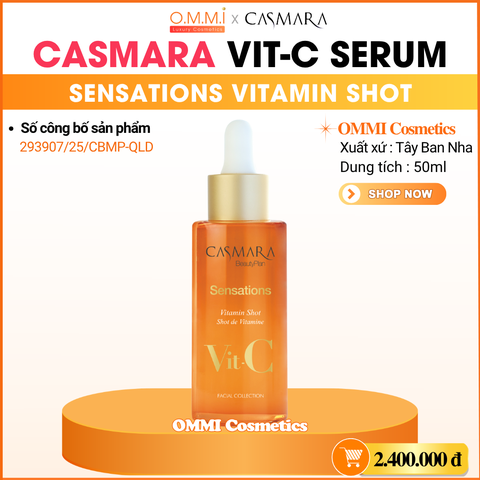 CASMARA – Vit-C Sensations Vitamin Shot - Serum Vitamin C hỗ trợ dưỡng sáng da (50ml)
