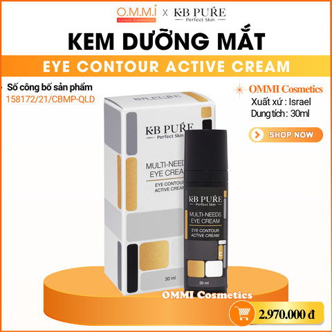 KB PURE - MULTI-NEEDS EYE CREAM - Kem dưỡng mắt giúp dưỡng ẩm, hỗ trợ phục hồi và cải thiện quầng thâm, bọng mắt & các dấu hiệu nếp nhăn (30ml)