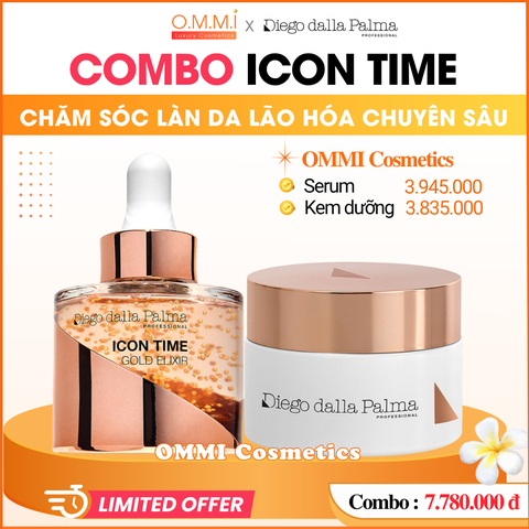 [Combo] Diego Dalla Palma - Bộ dưỡng Vàng vi điểm ICON TIME, hỗ trợ cải thiện các dấu hiệu lão hóa, cho làn da sáng mịn và săn chắc