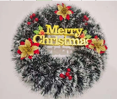 Vòng Nguyệt Quế Noel Size 38cm LOẠI CƠ BẢN - THÙNG TRỘN 5 MẪU (Thùng 52)