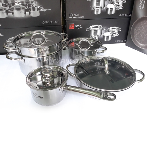 Bộ Nồi 5 Chiếc Five Star Mới