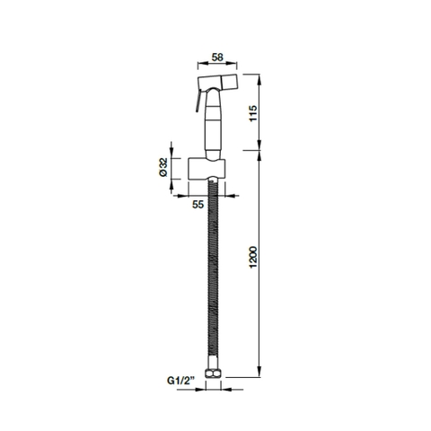 VÒI XỊT VỆ SINH HAFELE 485.95.032