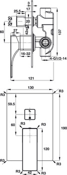 Vòi Âm 2 Đường Nước Regal Hafele 495.61.127