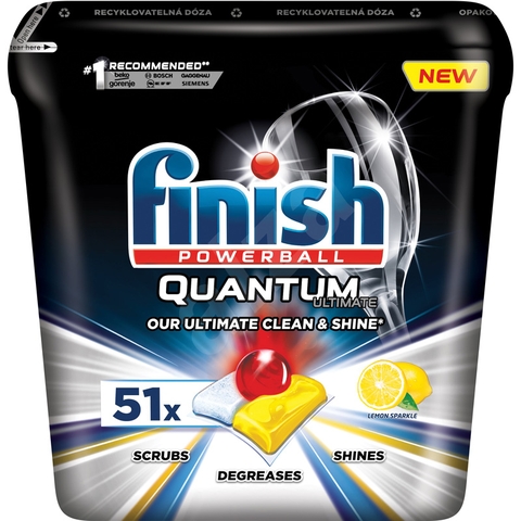 HỘP VIÊN RỬA BÁT FINISH QUANTUM ULTIMATE 51 VIÊN HƯƠNG CHANH