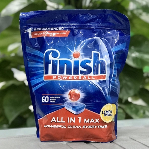 TÚI VIÊN RỬA BÁT FINISH ALL IN 1 MAX 60 VIÊN HƯƠNG CHANH