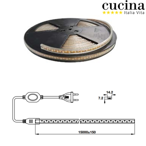 ĐÈN LED DÂY SILICON CUCINA STELLA 833.01.410