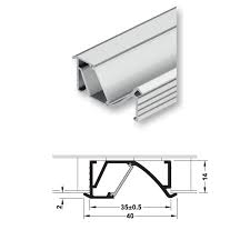 THANH NHÔM GẮN ÂM, GÓC CHIẾU NGHIÊNG