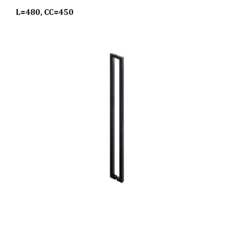 TAY NẮM VUÔNG HAFELE MÀU ĐEN 903.08.501