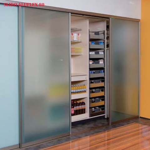 CỬA TRƯỢT KÍNH CHO TỦ HAFELE ALUFLEX 80