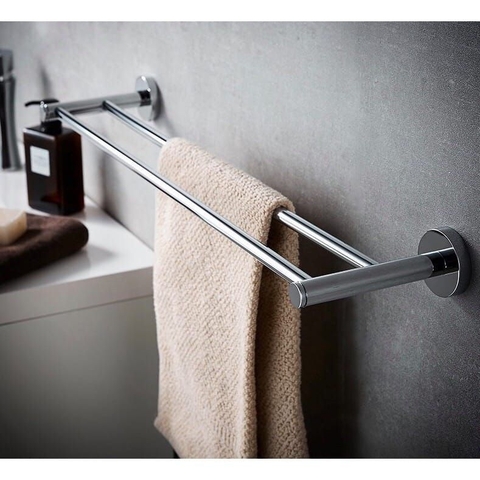 GIÁ TREO KHĂN ĐÔI NHÀ TẮM INOX 304 BÓNG - LOẠI NHỎ VKN01