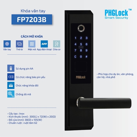 KHÓA VÂN TAY FP7203B APP