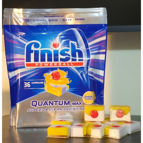 TÚI VIÊN RỬA BÁT FINISH QUANTUM MAX 36 VIÊN HƯƠNG CHANH