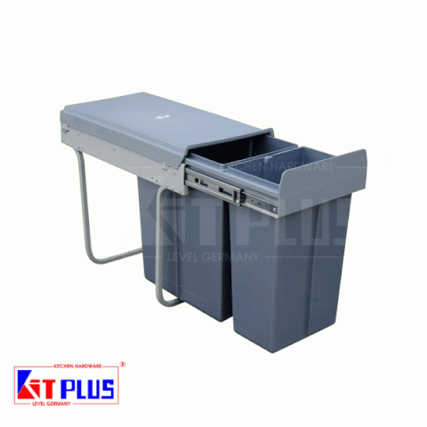 THÙNG RÁC RAY TRƯỢT 2 NGĂN DF30