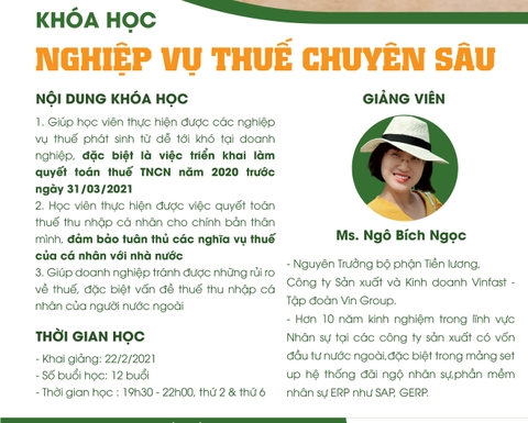 Nghiệp vụ Thuế chuyên sâu