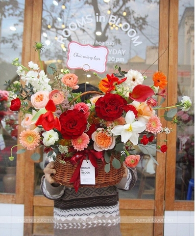 Giỏ hoa Hot Lady
