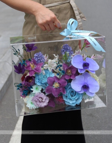 Vali trong suốt: Slate Blue