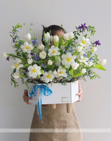 Woodbox (Tulips): Snow island