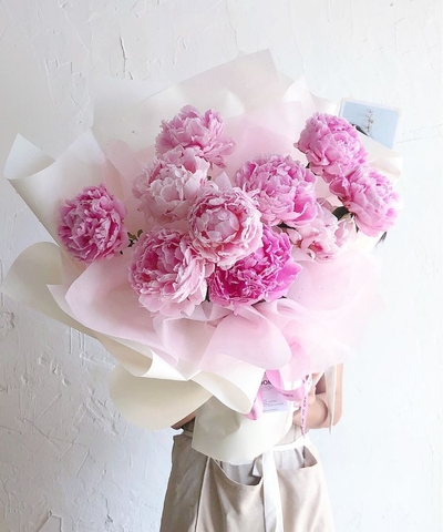 Bó hoa Peony Echelle