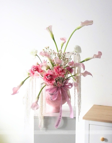 Bình hoa Aria Pink Calla