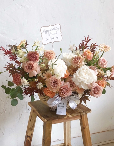 Giỏ hoa The Morning Latte