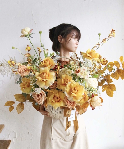 Giỏ hoa Coffee Inspiration