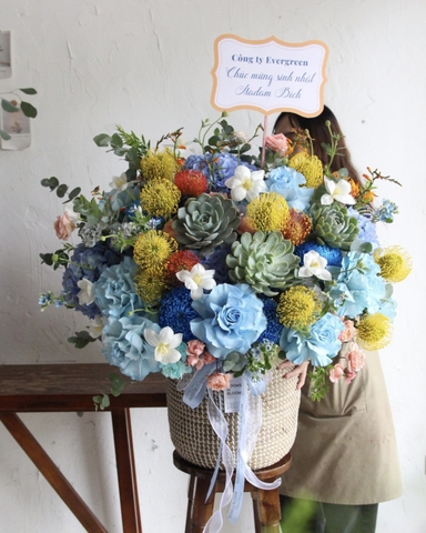 Bình hoa Giant Blue