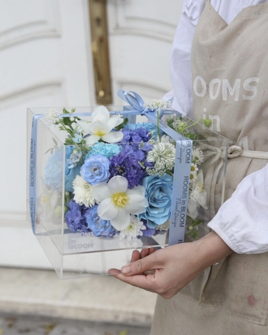 Hộp hoa bánh kem Blue Freeze