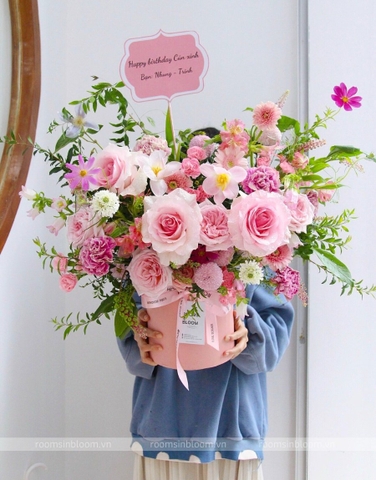 Giỏ hồng Cotton Candy No.1