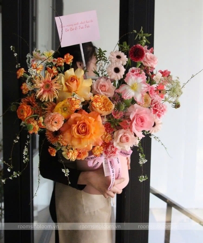 Hortensia Orange Mixed