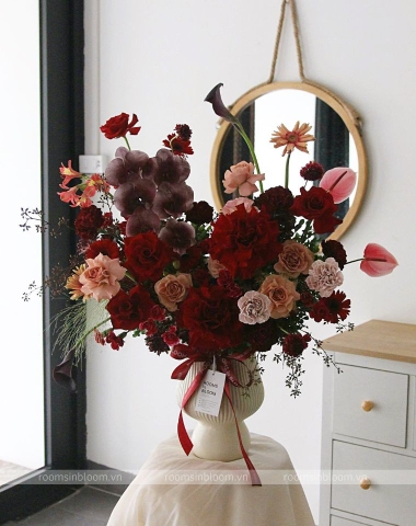 Bình hoa Léa Dark Red