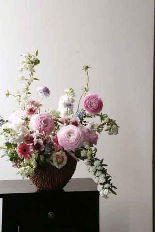 W-Arabella Pink Basket