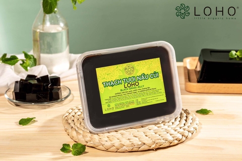 Thạch tươi nấu củi Loho - black grass jelly  500gr