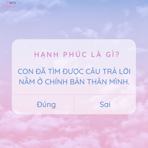 HẠNH PHÚC THỰC SỰ LÀ GÌ?