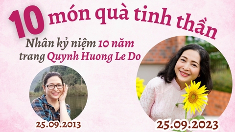 10 NĂM TRANG FACEBOOK QUYNH HUONG LE DO